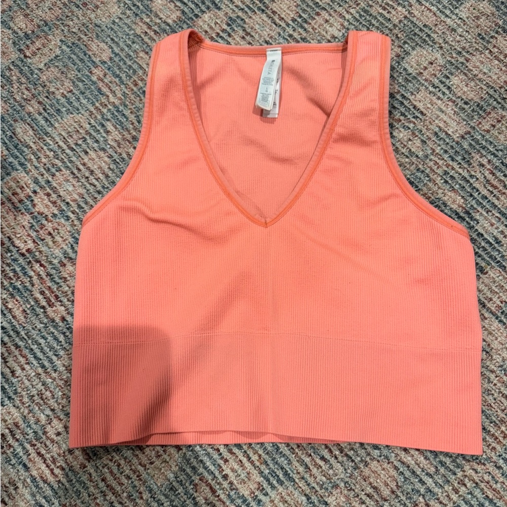Athleta Cropped Ribbed Tank